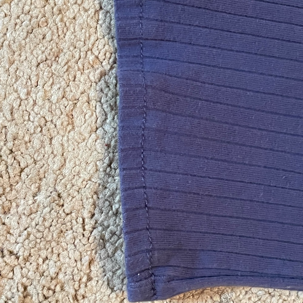 Blue Ribbed Bodycon Dress - Picture 5 of 5